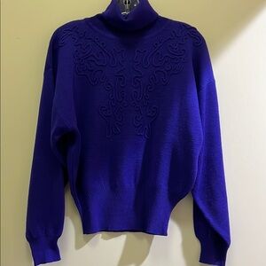 Pretty Purple MEISTER Turtleneck Ski Sweater Sz.M
